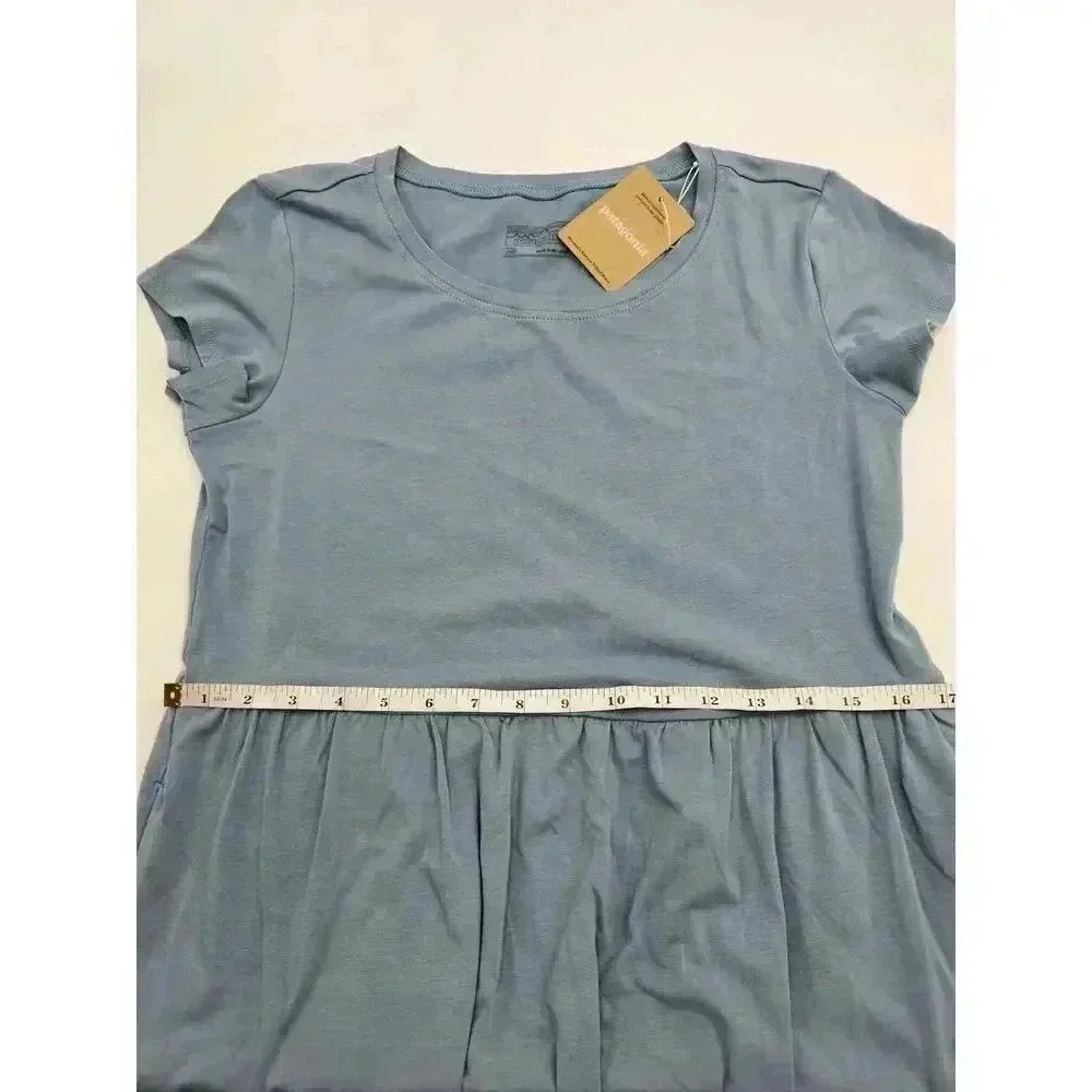 Patagonia Women's XS Light Plume Grey Kamla T-Shirt Dress - Picture 7 of 9
